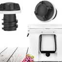 2 Pack Drain Plugs for RTIC Coolers, Large & Small Cooler Drain Plugs Compatible with RTIC 20QT, 45QT, 65QT Coolers with New Two Drains