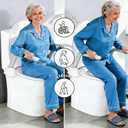 Toilet Safety Rails for Seniors,Easy Installation & Sturdy Handicap Toilet Safety Frame,Seat Handles for Elderly Disabled or Mobility Issues