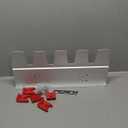 PERCH Tool Holder Rack for Milwaukee M18 18v | Securely Mounts 5 Cordless Tools | Universal Mounting | Most Durable Cordless Tool Organizer