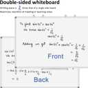 EAONE Magnetic Dry Erase Board for Wall 36 x 24, Double Sided White Board, Silver Aluminum Frame Whiteboard Kit for Office Home School, with 1 Dry Eraser & 4 Magnetic Pins & 5 Multicolor Markers