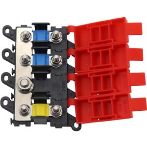3way Midi Fuse Holder Automotive Marine Boat Car Audio Brass Fuse Blocks 30A 60A 100A Midi Fuses