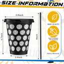 Domensi 20 Pcs Volleyball Party Favor Cups Bulk 16oz Volleyball Cups Reusable Volleyball Plastic Tumbler with Lid and Straw for Team Coach Friend Fan Men Women Gifts Party Favor Decoration Supplies