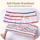 2 x Baby Jogger Pants with Elastic Cuffs Stay-On Lightweight Toddler Joggers, Soft & Stretchy Baby Pants, 3-Pack