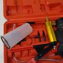 Brake Bleeder Kit with Hand Vacuum Pump with Gauge Adapters Automotive Brake Fluid Bleeding Set for Bike Car Truck (red)