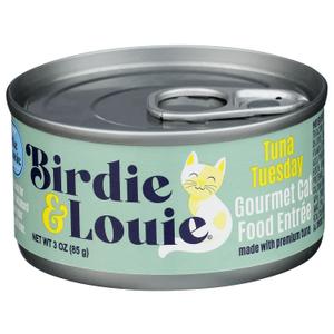 Birdie & Louie Tuna Tuesday Wet Cat Food, 3 Ounces (Pack of 12) (EXP 01/13/29)