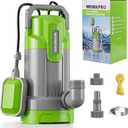 WORKPRO Sump Pump, 1HP 4500 GPH Submersible Water Pump with Automatic Float Switch for Transferring Clean or Dirty Water, A Water Pump for Pool Draining, Flooded Basement, Pond, and Garden Irrigation