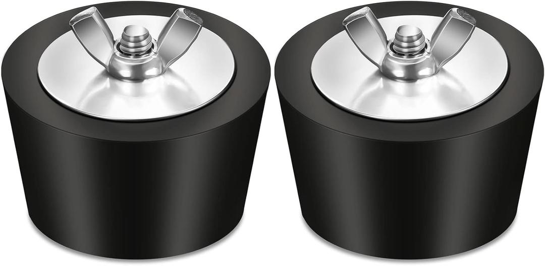 Honoson 2 Pcs 1.25 to 1.5 Inch Pool Winterizing Plugs PVC/steel Pipe Plugs Rubber Hole Stoppers for Swimming Pool Return Skimmer Winter Expansion with SS Screw, Stainless Steel Bolt, Heavy Duty Rubber