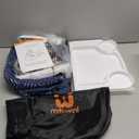 MTWML Hook On High Chair with Tray,Portable Baby High Chair That Attaches to Table,Clip On Fast Table Seat for Babies and Toddlers.Baby Feeding Seat for Dining Tables and Counter(Stripe-Blue)