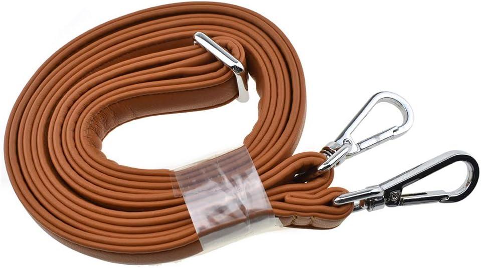 HAHIYO Adjustable Smooth Brown Leather Purse Chain Strap Length 31.5-55.1 Inch Silver Hardware for Shoulder Cross Body Sling Purse Replacement Comfortable 0.71 Inch Wide 4.7mm Extra Thick 1 Pack