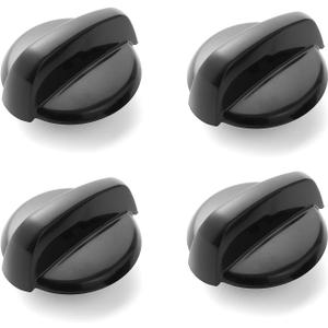 Update WB03K10216 Stove Knob Replacement for GE Stove Parts 222D1140 Burner Knob GE Gas Range Parts Black Plastic Stove Top Knobs JGB250DET2BB General Electric Cooktop Control Knobs Black