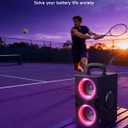 YIER Party Bluetooth Speaker:80W Peak Large Stereo Sound for Outdoor,Deep Bass,TWS,Loud with Lights,Portabe Wireless Big Speakers with Long Playtime,House,Projector,Movie