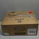 LEDIARY 20 Inch Caged Ceiling Fans with Lights, White Flush Mount Ceiling Fan with Remote&App, Low Profile Bladeless Ceiling Fan Light Fixture for Bedroom, Kitchen, Dining Room-White Gold Color (Large)