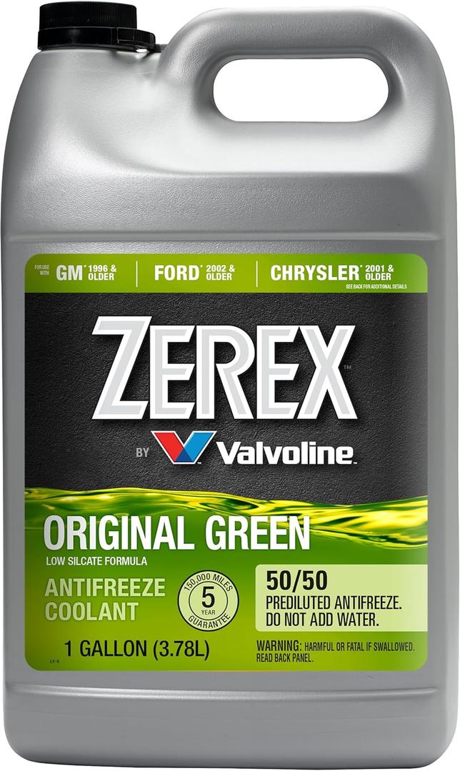 Zerex Original Green Low Silicate 50/50 Prediluted Ready-to-Use Antifreeze/Coolant 1 GA