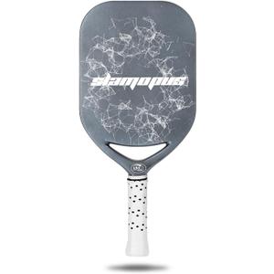 Pro Pickleball Paddle| T700 Carbon Fiber Pickleball Paddles with 16mm Polymer Honeycomb Core & Overgrips| Premium Pickle Ball Racket Enhanced Control & Spin & Power| USAPA Approved (Gray)