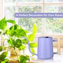 Watering Can Indoor Plants, 35oz Small Stainless Steel Metal Watering Can Modern Decorative Watering Pot with Long Spout for Indoor House Plant Bonsai Garden Flowers (Purple)
