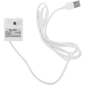 Housoutil Mini Submersible Water Pump, Quiet Usb Fountain Pump for Pet Water Fountain, Aquarium, Hydroponics, White