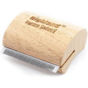 Deshedding Grooming Tool for Dogs, Cats & Horses, Ergonomic Design Wood Groom Brush, Professional Pet Groomer, Painlessly Remove for Short & Long Hair, Fur & Dirt - 2.5 Inches