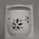 Vensovo 6 Inch Orchid Pot with Holes and Saucer - White Ceramic Orchid Planter for Repotting, Flower Pot for Indoor/Outdoor Plants (1 Pack)