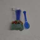 Egg Spoons / Children's Spoons Large Pack of 6 Plastic Transparent Blue