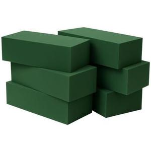Mindful Design 6-Pack Floral Foam Blocks Dry & Wet for Fresh and Artificial Flowers, 7.8” L x 3.5” W x 2.4” H – Ideal for Weddings, Birthdays, Home, Office, and Garden Decor