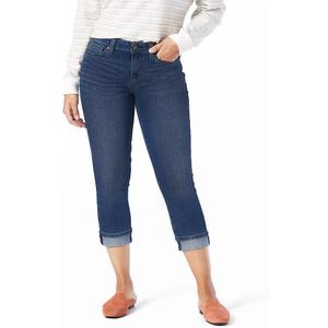 Levi Strauss Signature Gold Women's Mid-Rise Slim Fit Capris Stretch Denim , Over The Moon, 16 Plus
