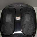 Power Legs Electric Foot Massager Machine with Remote Control, Adjustable Speed, Vibration - Calf Massager - Feet Massager for Neuropathy Pain Relief, Plantar Fasciitis, Leg Blood Circulation (Black)