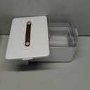 CTIME 3-Tier Medicine Organizer - Portable Medicine Cabinet with Leather Handle, Empty First Aid Kit for Home