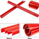 Jaronx Compatible with BMW V Brace Cover,Grille Inserts V Bar Brace Wrap Covers Compatible with BMW X3 F25 G01/ X4 F26 G02/X5 E70 F15 G05/X6 E71 F16 G06/X7 G07,Front Grill Insert Stripes(Red)