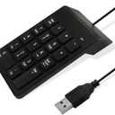Numeric Keypad for Laptop, 10 Key USB Keypad, Portable Ultra Slim Mini Numpad External Numbers Keyboard Pad for Laptop PC Computer Desktop Surface Pro Notebook