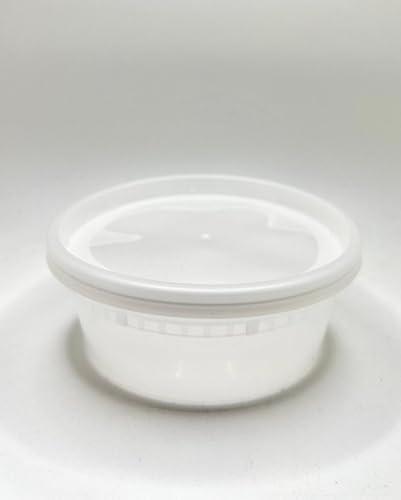 Deli Containers with Lids – | Pack of 13 | BPA-Free, Leak-Resistant, Microwave & Freezer Safe – Ideal for Meal Prep, Leftovers & Food Storage (8 oz)
