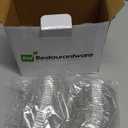 Restaurantware LIDS ONLY: Lids For 4 Ounce Disposable Bowls 100 Plastic Lids For Appetizer Cups - Containers Sold Separately Sturdy Clear Plastic Lids For Mini Dessert Cups Secure Fit