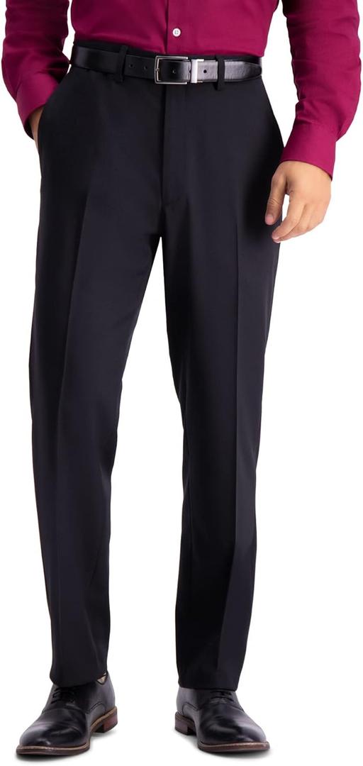 Haggar Men's Travel Performance Tailored Fit Suit Separate Pants & Jackets (46, Black)
