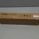 MICA Computer Speakers, Wired Computer Sound Bar, Wooden Mini Soundbar, USB Powered PC Speakers 3.5mm AUX & PC Input (Yellow)