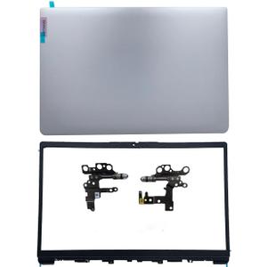 Replacement Laptop LCD Cover Back Rear Top Lid Front Bezel with Hinges for Lenovo IdeaPad 1 15ADA7 1 15AMN7 82R1 5CB1F36621 AP3L6000100 5CB1M48453 82RF1006VUS Silver