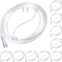 10 Pack 4Ft Adult Oxygen Nasal Cannula, Soft Oxygen Tubing for Adult, Cannula Nasal Tubing with Soft Curved Nose Piece, High Flow Lightweight Tube (Transparent)