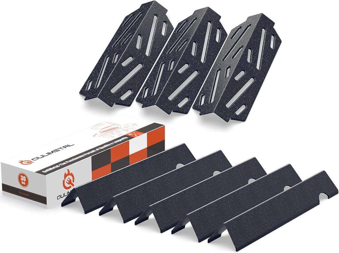 QuliMetal Genesis II Flavorizer Bars & Heat Deflector, Weber Genesis 2 Grill Parts for Genesis II 300 LX300, GS4 Genesis ii E-310 ii E-315 ii E/S335 ii se-335 Grills, 66795 66685 (5+3)