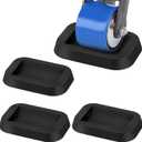 Furniture Wheel Stopper for Hardwood Floors - 4 Pack Rubber Non-Slip Bed Frame Stoppers - Caster Cups for Furniture, Sofa, Bed, Chairs