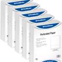 PrintWorks Professional 3" Horizontal Perforated Paper 8.5 x 11 - Perfect For W-2, 1099, & Statement Use - Made in the USA - 2500 Sheets - 24 lb - Printer Compatible - White (04168C)