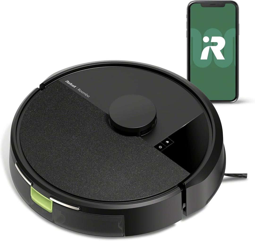 IRobot Roomba 105 Vac Robot Vacuum - Easy To Use, Intense Power-Lifting Suction, LiDAR Navigation, Multi-Surface Cleaning, Cleans in Neat Rows, Self-Charging