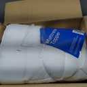 Niagara Sleep Solution Cloud-Like Queen Mattress Topper - 100% Cotton Top Mattress Pad for Back Pain Relief - Breathable & Naturally Cooling for Hot Sleepers, White