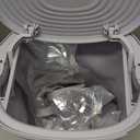 2 Gallon Silicon Car Trash Can with Lid - 100% Leak-Proof Trash Bin, Waterproof Garbage Can, Gifts for Men and Women (light grayish yellow)