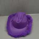 4E's Novelty Cowboy Hat with feathers With for Women, Felt Cowgirl Hat for Party Costume Dress Up