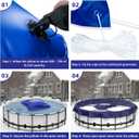 POOLACC Pool Pillows for Above Ground Pools Winterizing, Extra Durable Cold-Resistant Inflatable PVC Air Pillow for Swimming Pool Winter Protection, Winter Pool Closing Kit Ice Equalizer (4 X 4)