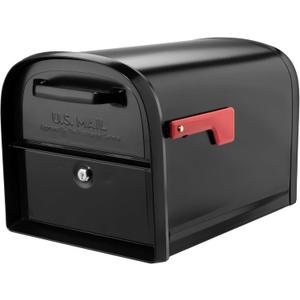 Architectural Mailboxes 6300B-10 Oasis 360 Locking Parcel Mailbox, Extra Large, Black, 6300B-10