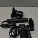 Blow Dryer Brush 7 in ONEAutowrap Curling Wand, 110,000 RPM High-Speed Negative Ionic Hair Dryer with Diffuser Concentrator, Round Brush Blow Dryer Air Styler, Volumizing Hair Styling Tools (Black)