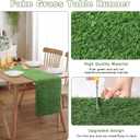 Artificial Grass Table Runners-13 x 36 Inches Faux Grass Table Runner for Golf Themed Party,Synthetic Turf Table Runner for Wedding Party, Birthday, Banquet, Baby Shower, Home Decor