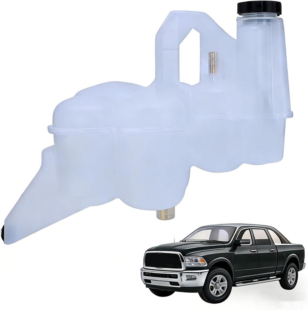 603-839 Pressurized Coolant Reservoir with Cap Fits for 2013-2018 for Ram 2500 3500 4500 5500 L6 6.7L Replaces 68166475AD, 68166475AB, 68166475AC