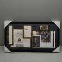 GraduationMall Class of 2025 Graduation Shadow Box Frame for 8.5x11 Diploma & 4x6 Photo with Graduation Cap & Tassel Holder Wood Display Case (15x27-Black Mat)