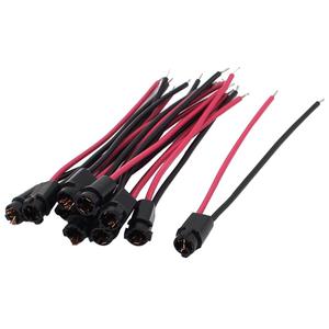 uxcell Car Dashboard Light T5 Socket Wiring Harness Connector 10pcs