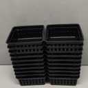 Tatuo 24 Pcs Classroom Small Plastic Baskets Bulk Storage Baskets for Organizing Crayon Pencil Containers Organizer Bins for Back to School Gift Office Desk Drawer Home, 5.31 x 5.31 x 2.44 Inch(Black)